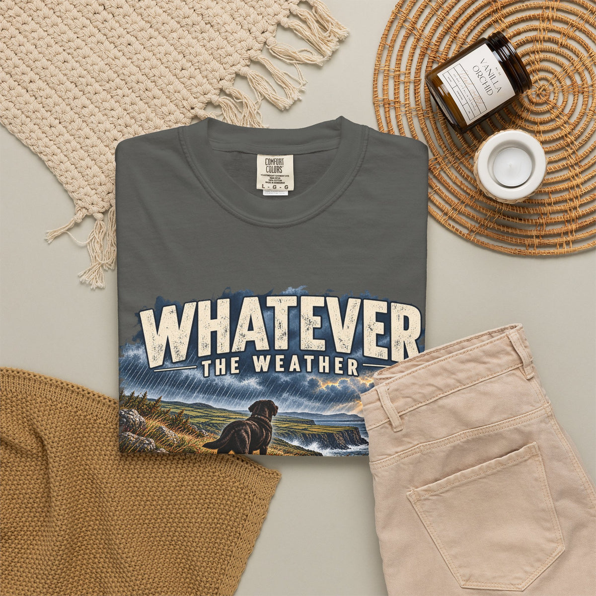 MiSQue Walk First — Whatever the Weather Labrador T-Shirt