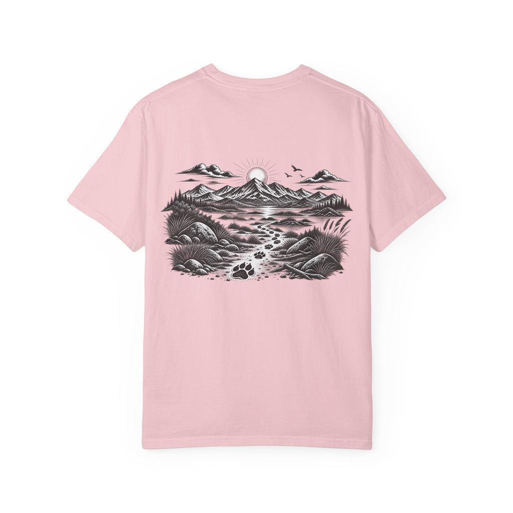 MiSQue The Trail T-shirt with mountain path artwork