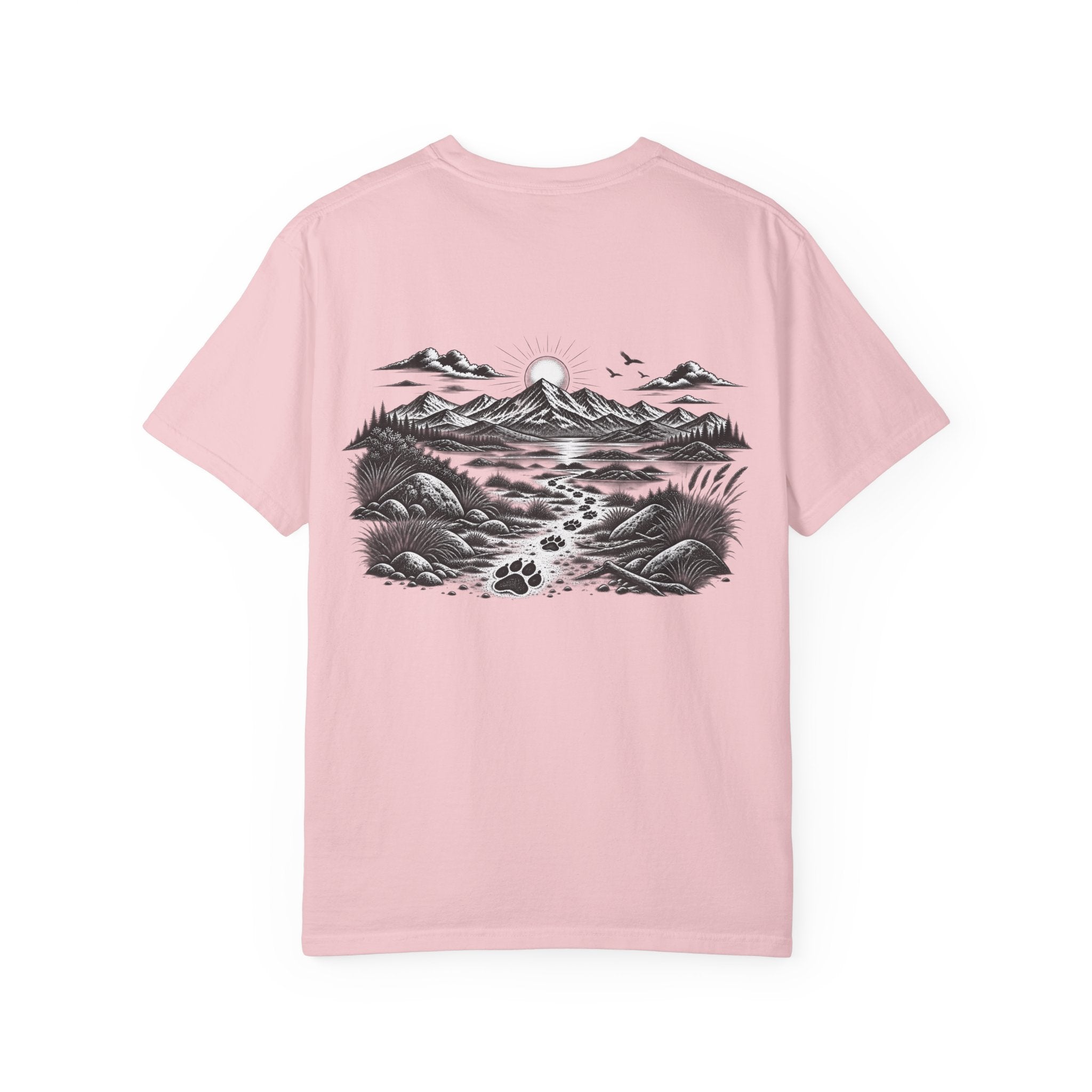 MiSQue The Trail T-shirt with mountain path artwork