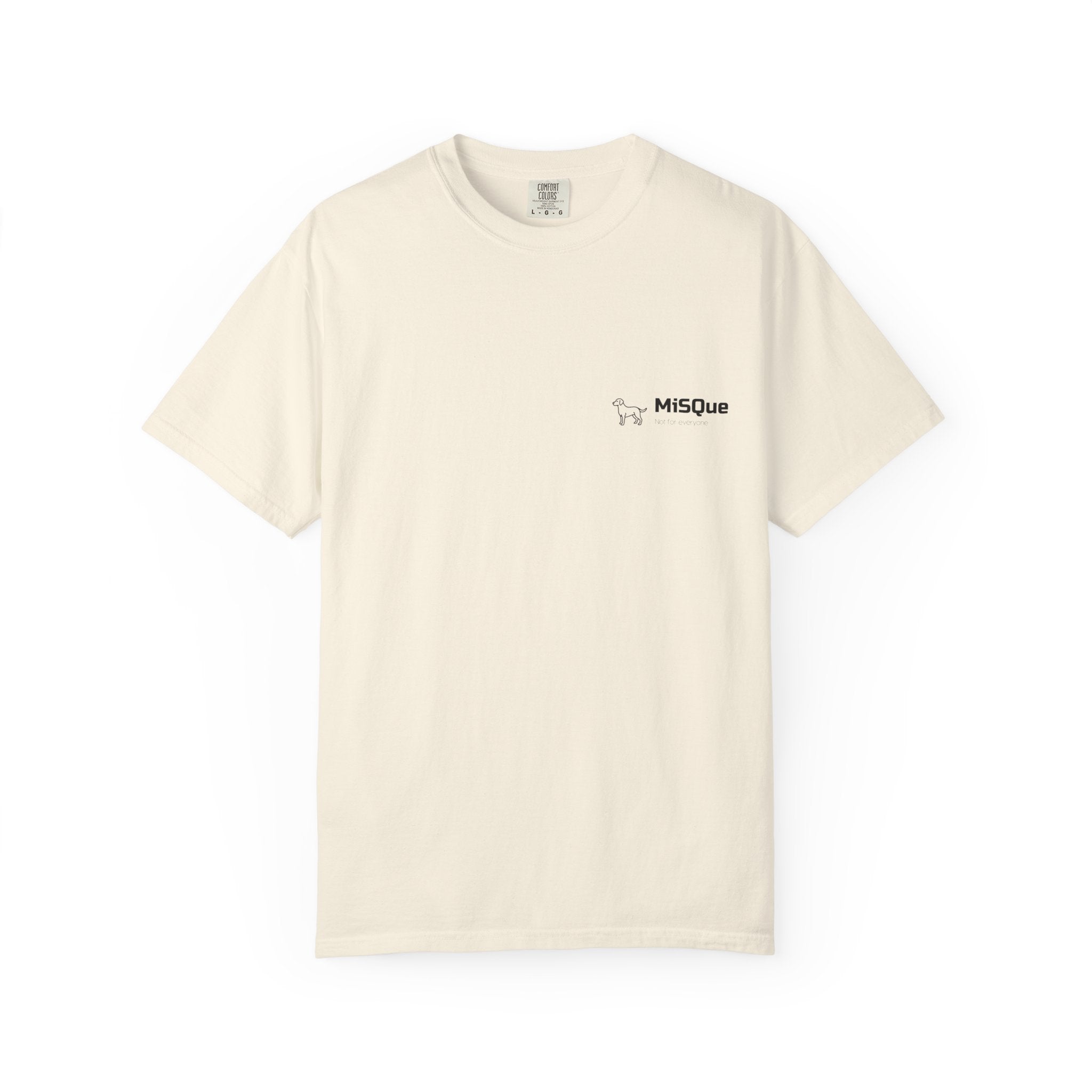 MiSQue The Trail T-shirt front view in ivory