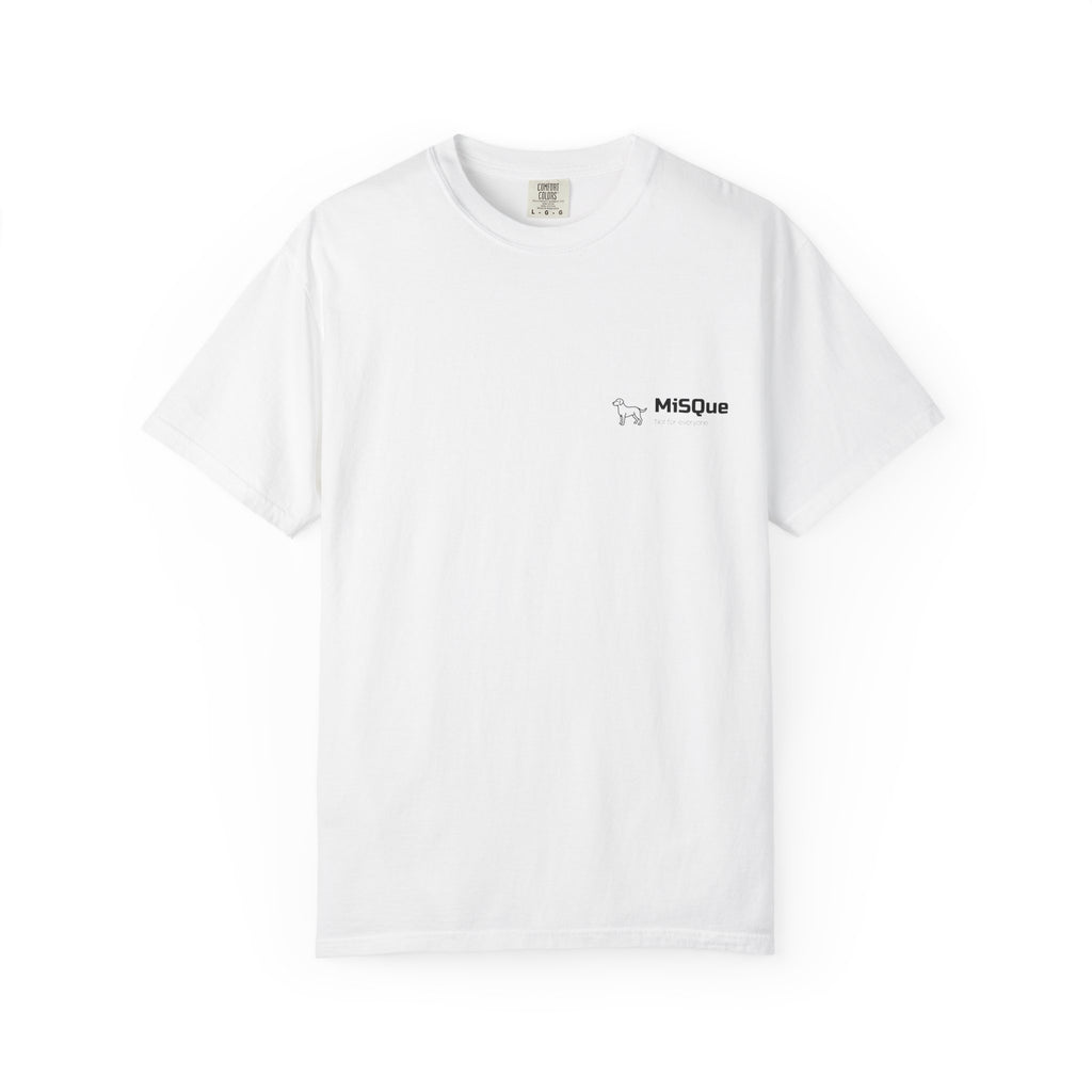 MiSQue The Trail T-shirt front view in white
