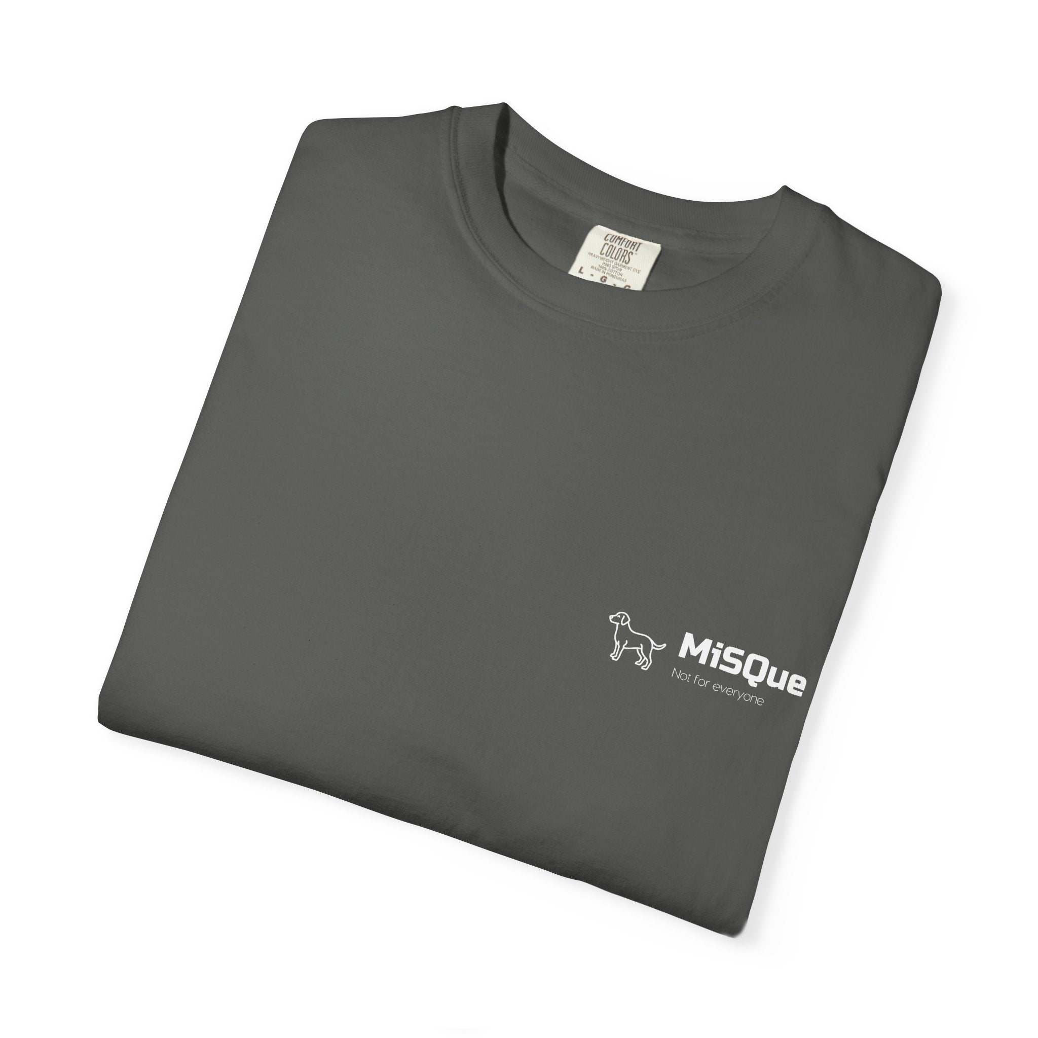 MiSQue The Horizon T-shirt chest logo detail in grey
