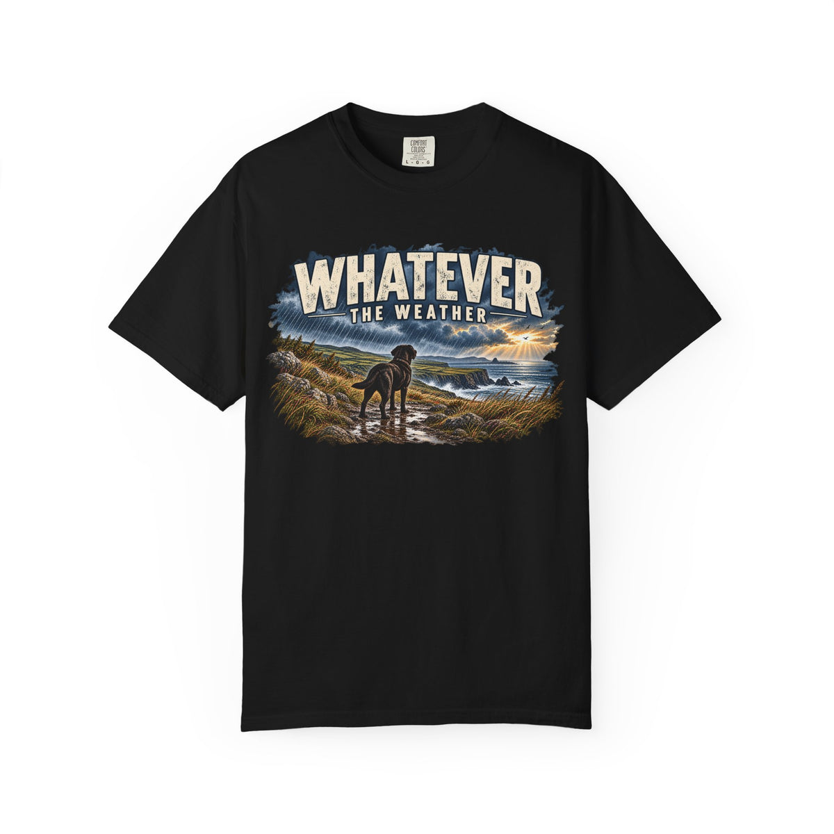 MiSQue Walk First — Whatever the Weather Labrador T-Shirt