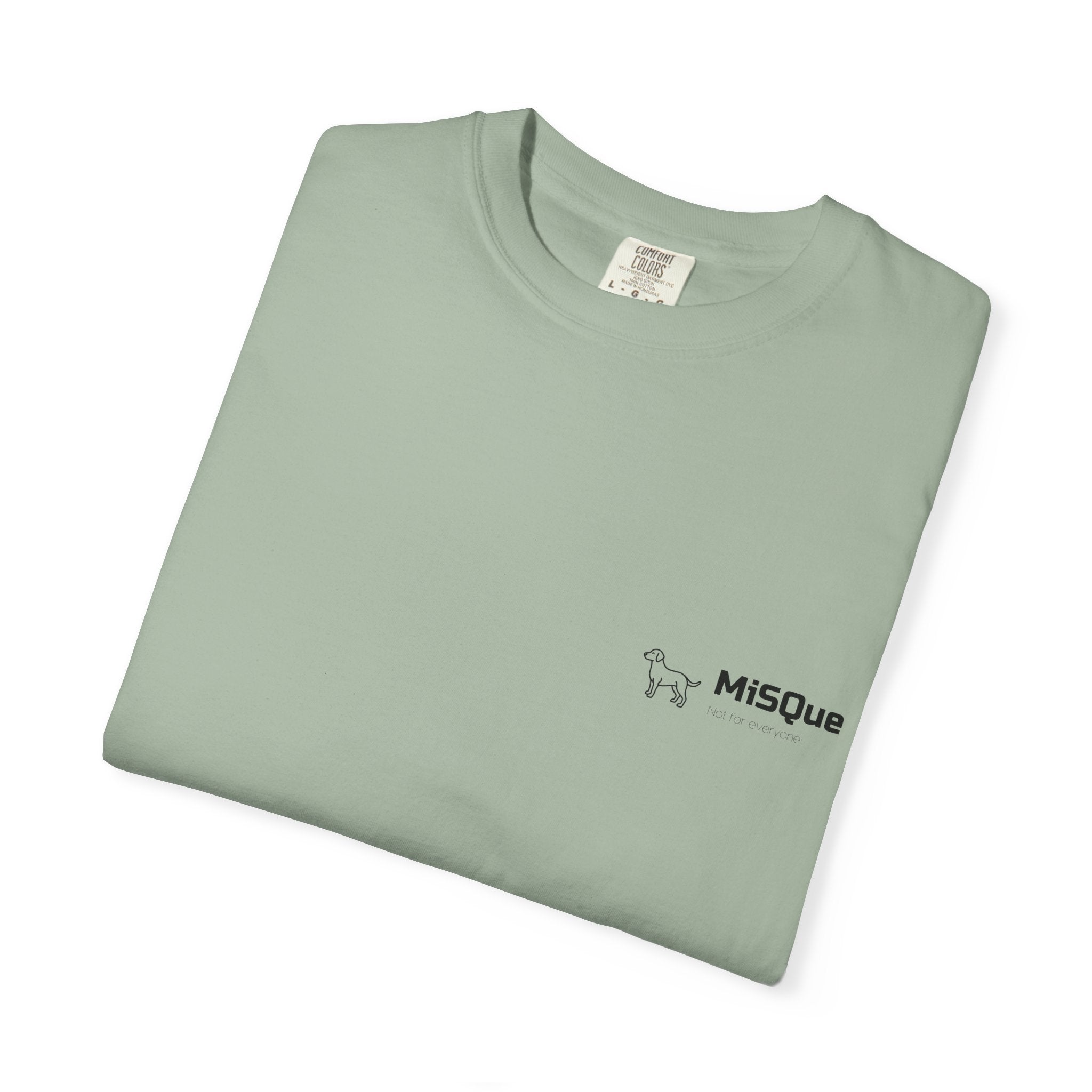 MiSQue The Wanderer T-shirt chest logo detail in green