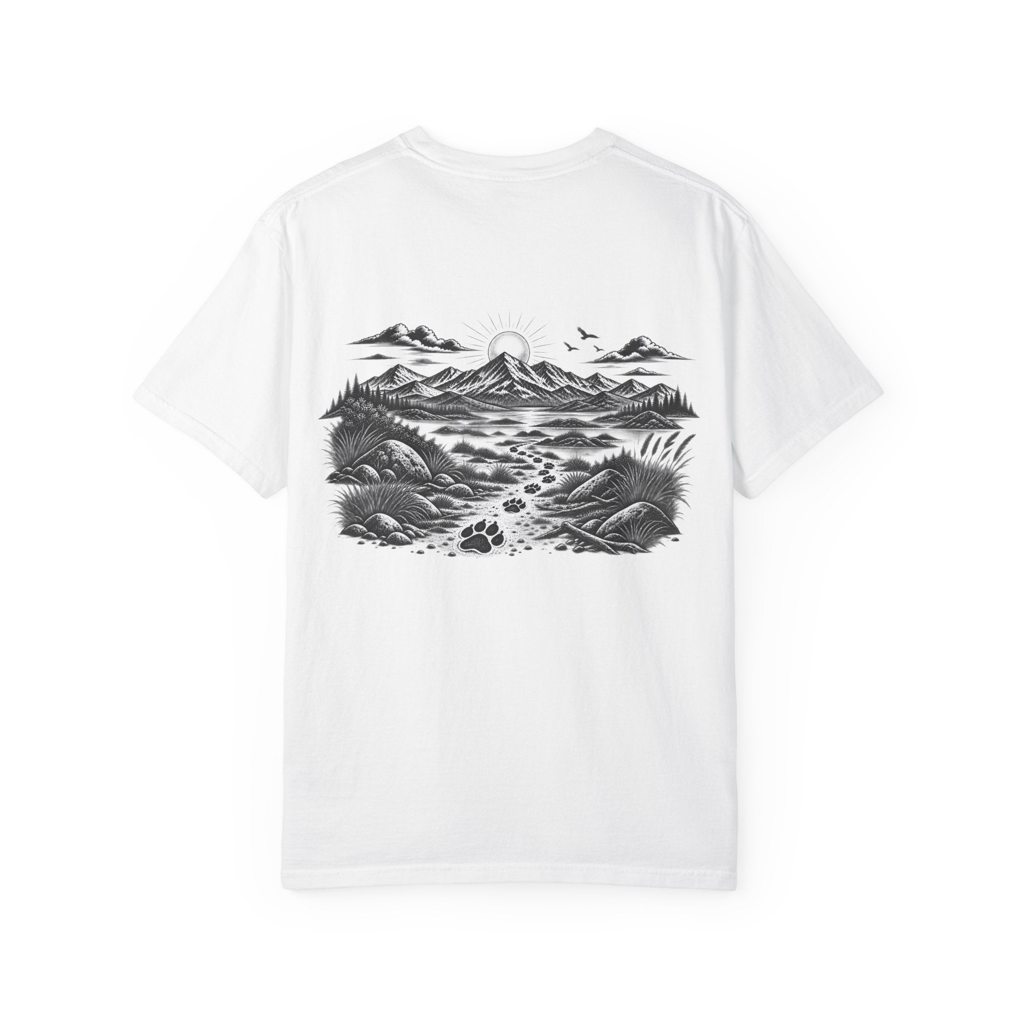 MiSQue The Trail T-shirt with mountain path artwork