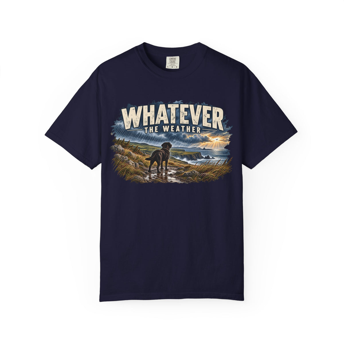 MiSQue Walk First — Whatever the Weather Labrador T-Shirt