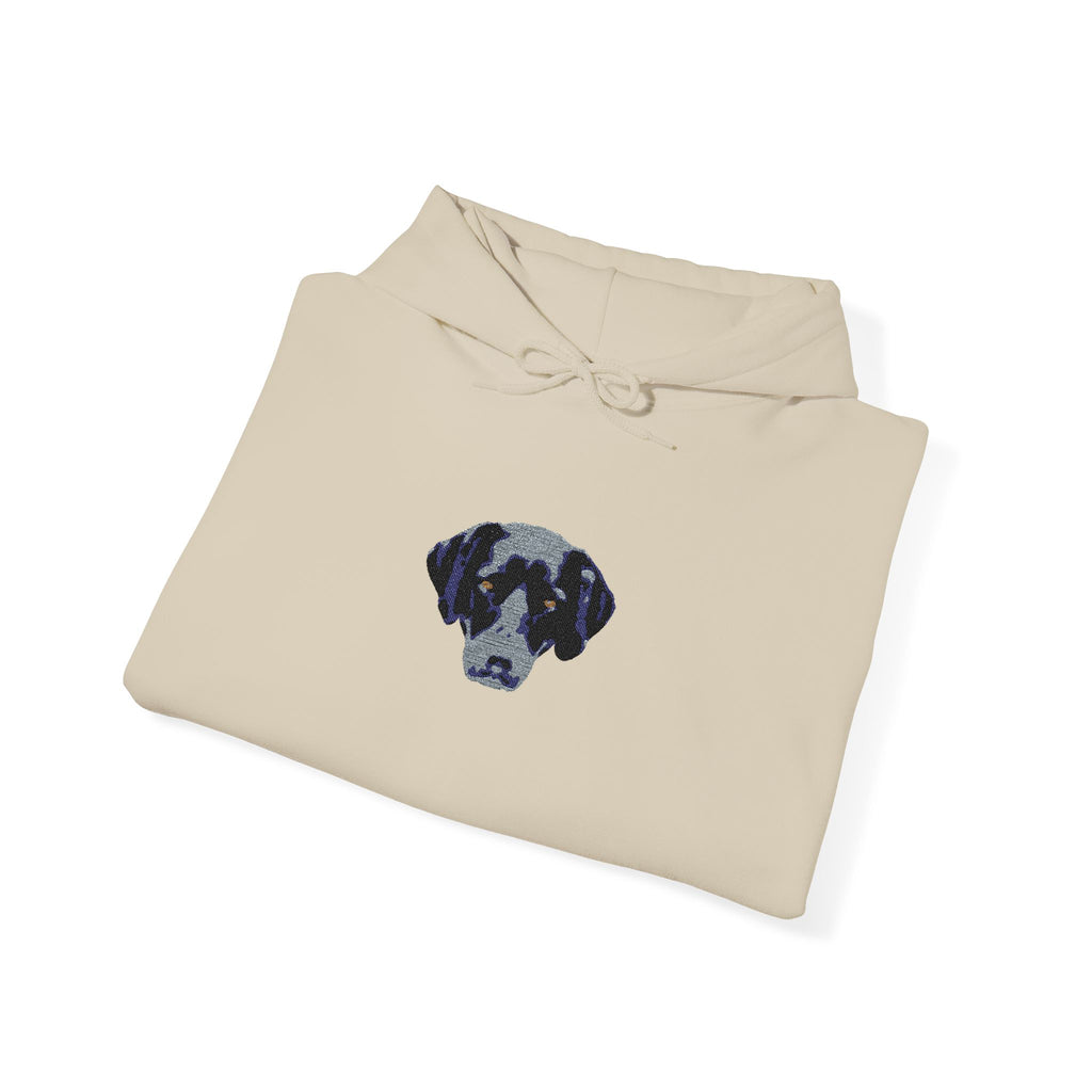 Personalised Embroidered Pet Portrait Hoodie – Light Colours
