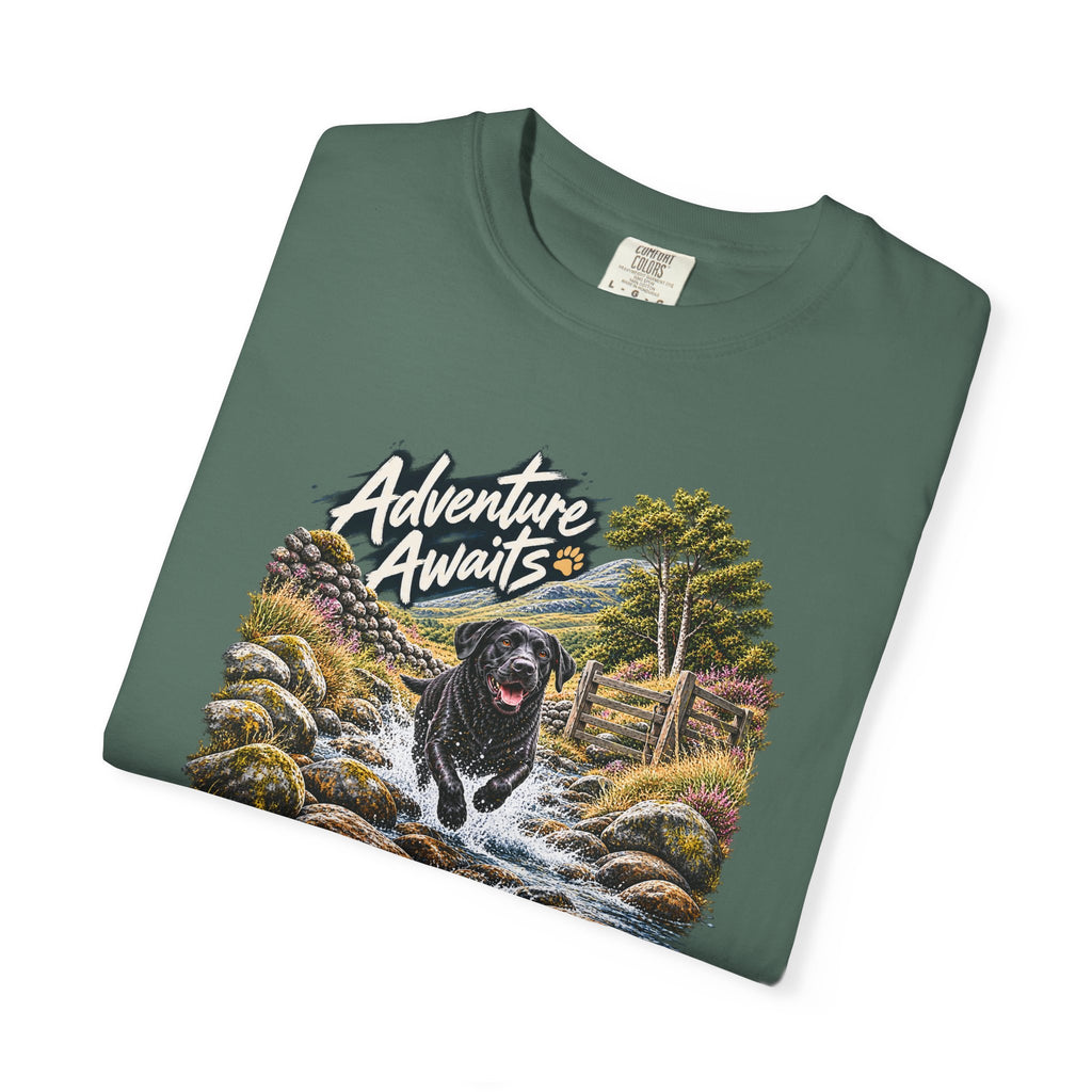 MiSQue Adventure Awaits | Walk First Labrador T-Shirt