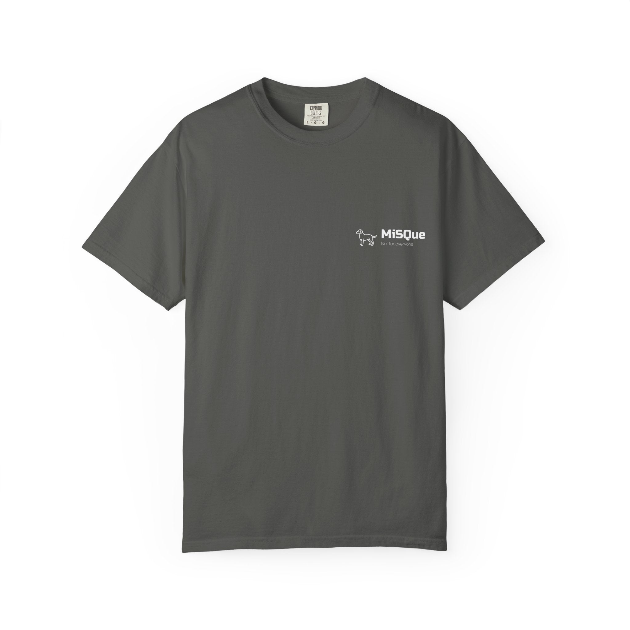 MiSQue The Horizon T-shirt front view in grey
