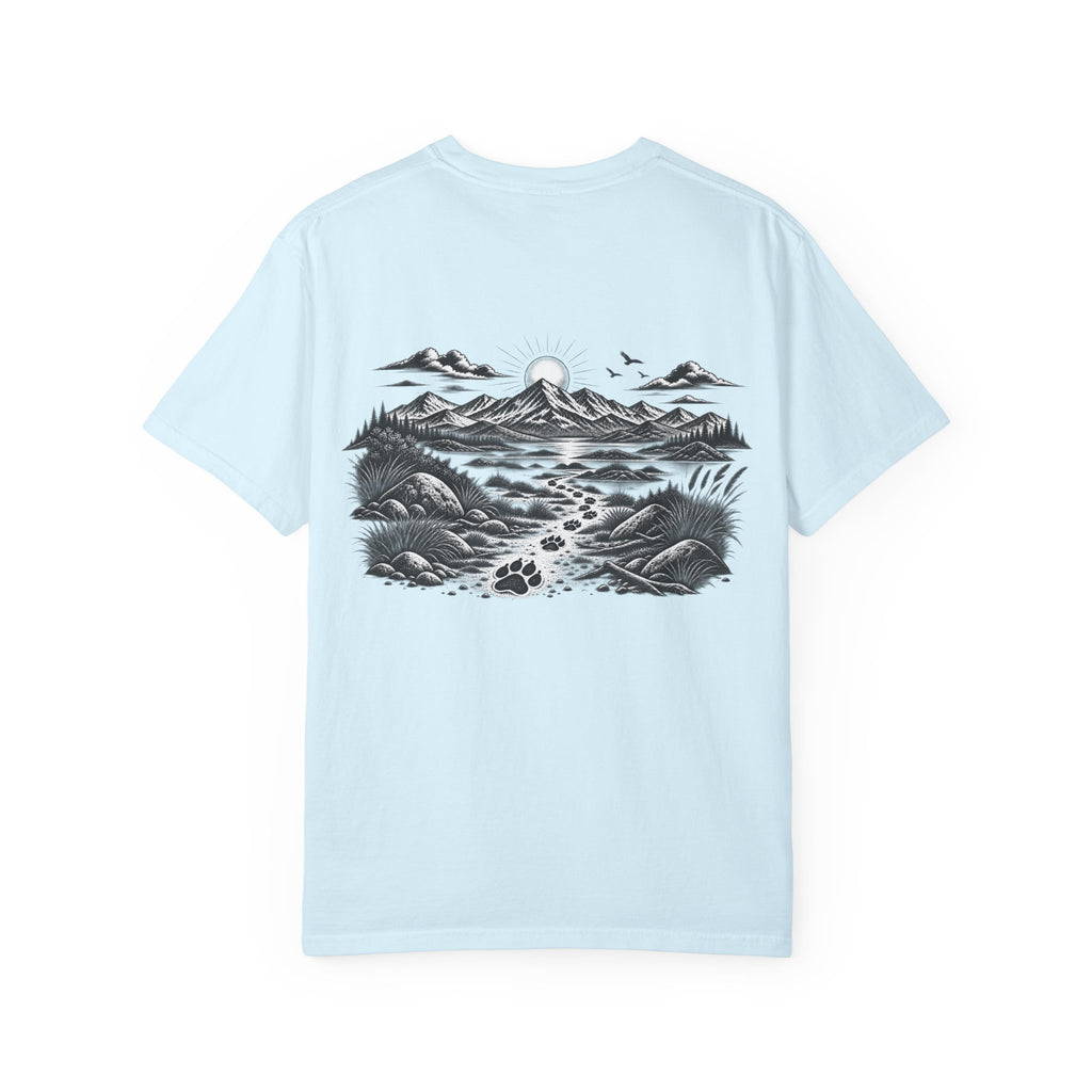 MiSQue The Trail T-shirt with mountain path artwork