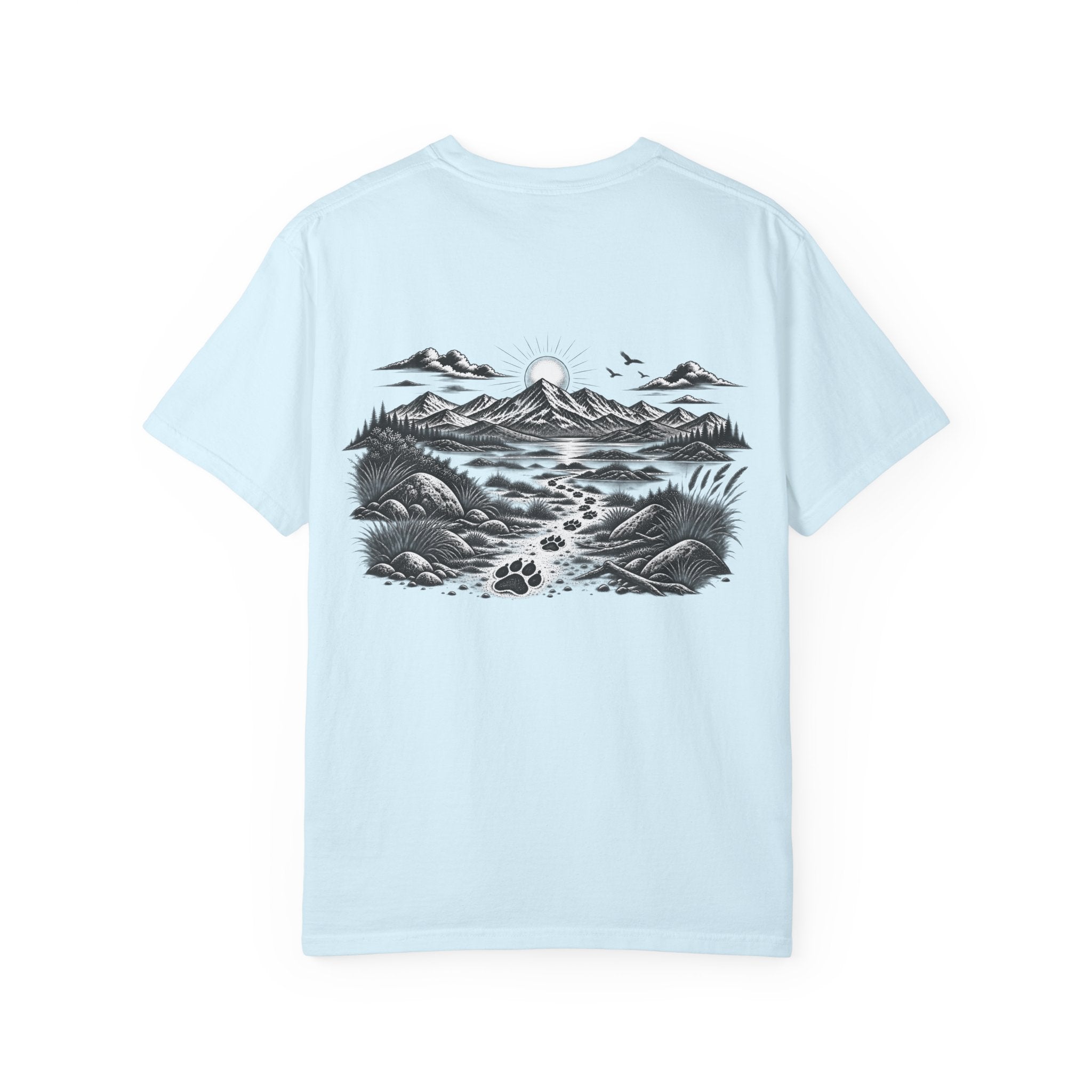 MiSQue The Trail T-shirt with mountain path artwork