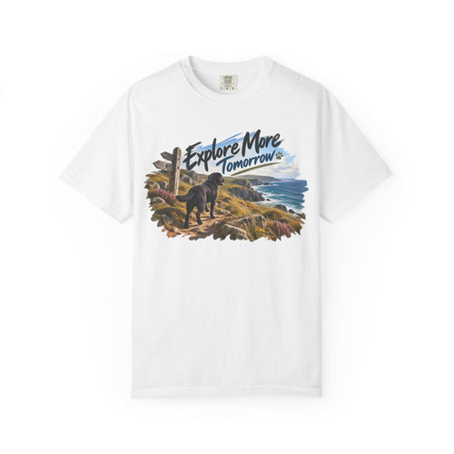 MiSQue Explore More Tomorrow | Walk First Labrador T-Shirt