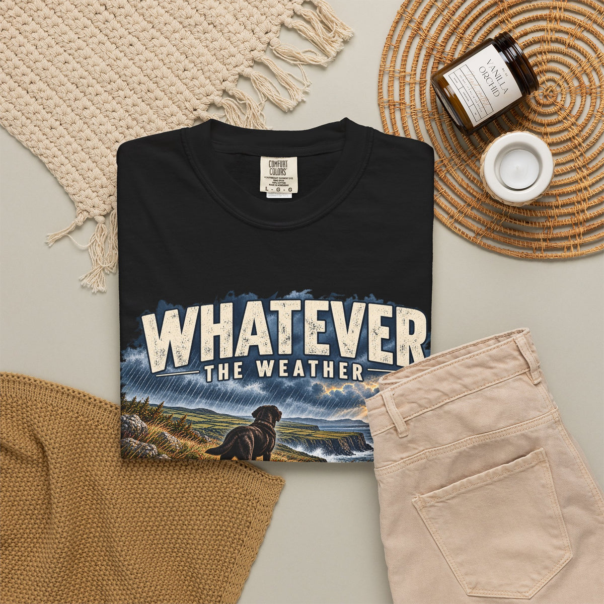 MiSQue Walk First — Whatever the Weather Labrador T-Shirt