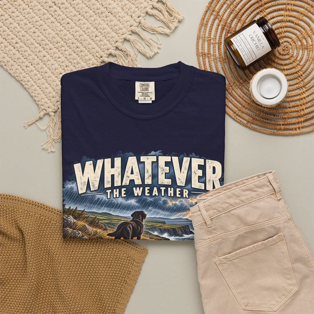MiSQue Walk First — Whatever the Weather Labrador T-Shirt