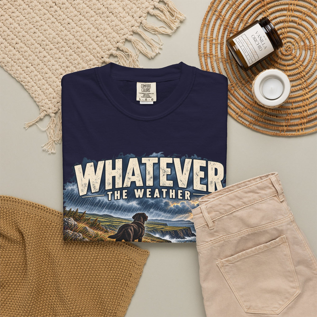 MiSQue Walk First — Whatever the Weather Labrador T-Shirt