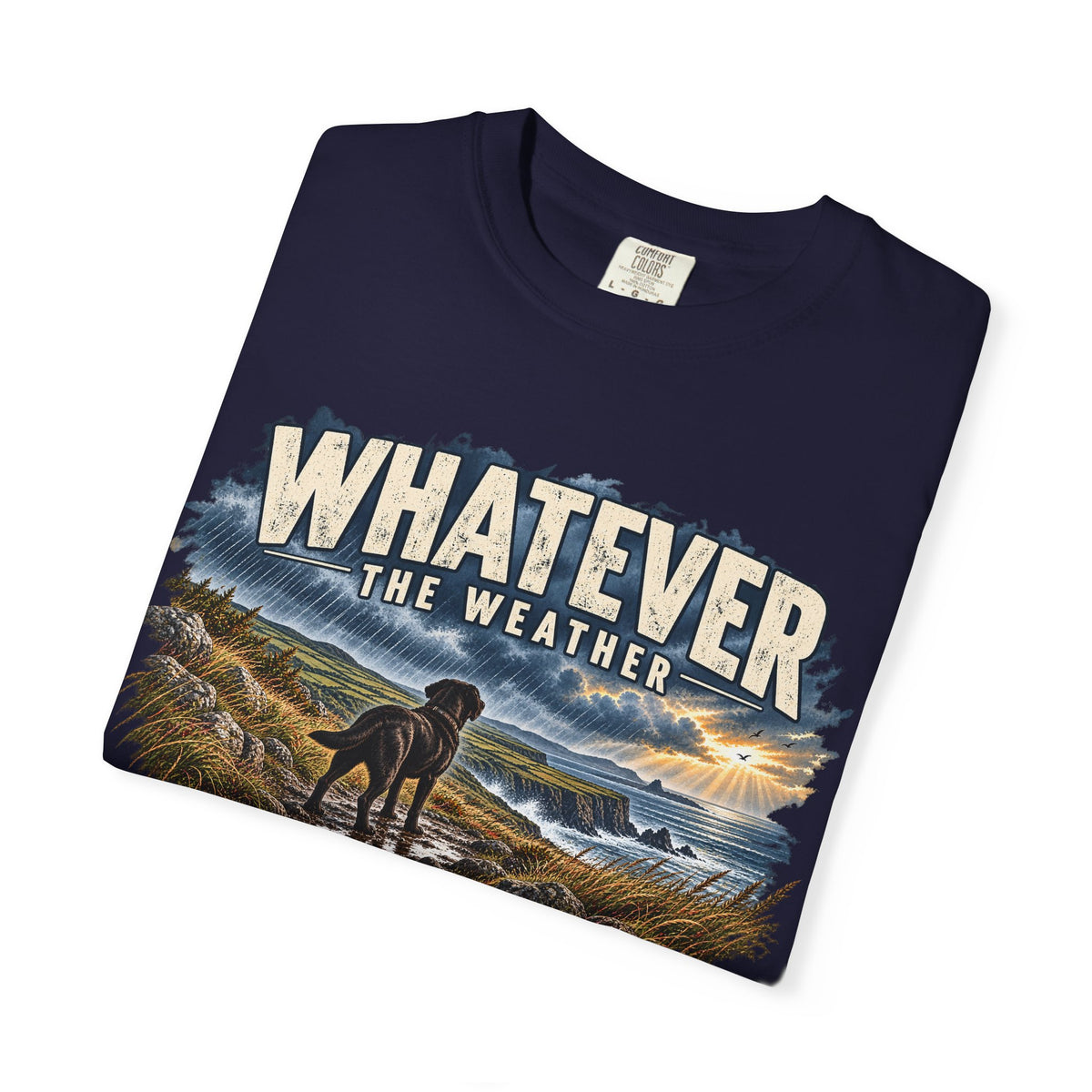 MiSQue Walk First — Whatever the Weather Labrador T-Shirt