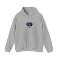 Personalised Embroidered Pet Portrait Hoodie – Light Colours