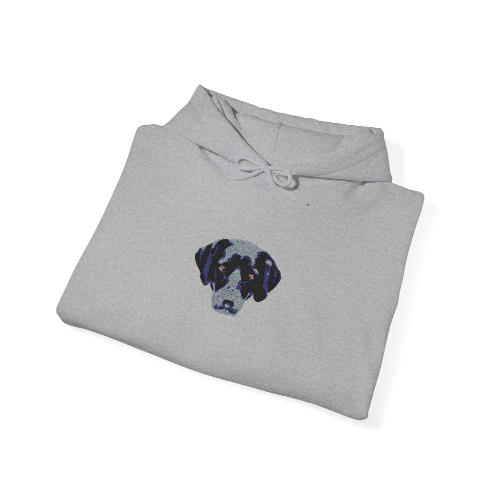 Personalised Embroidered Pet Portrait Hoodie – Light Colours