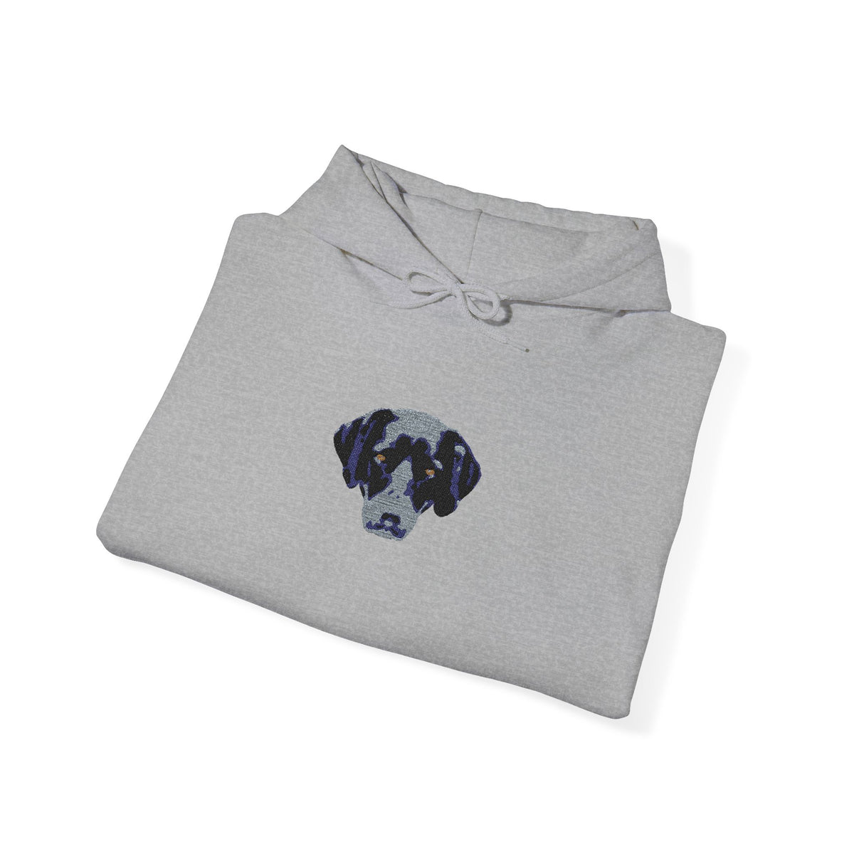 Personalised Embroidered Pet Portrait Hoodie – Light Colours