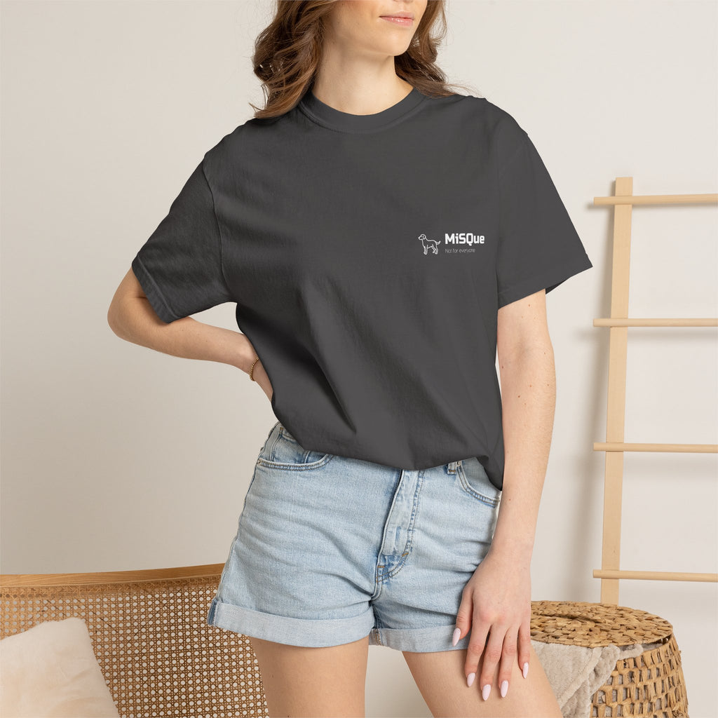Woman wearing MiSQue Open Horizon T-shirt
