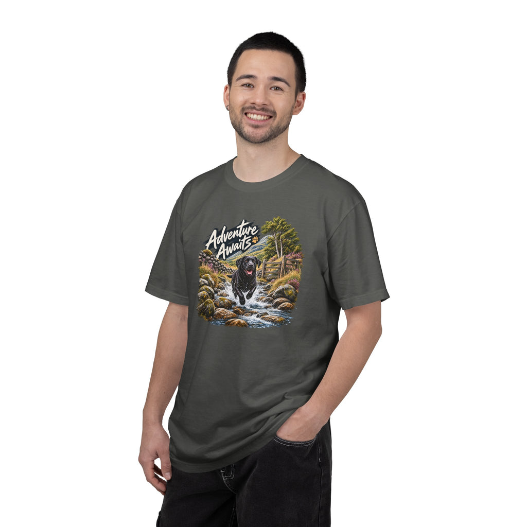 MiSQue Adventure Awaits | Walk First Labrador T-Shirt