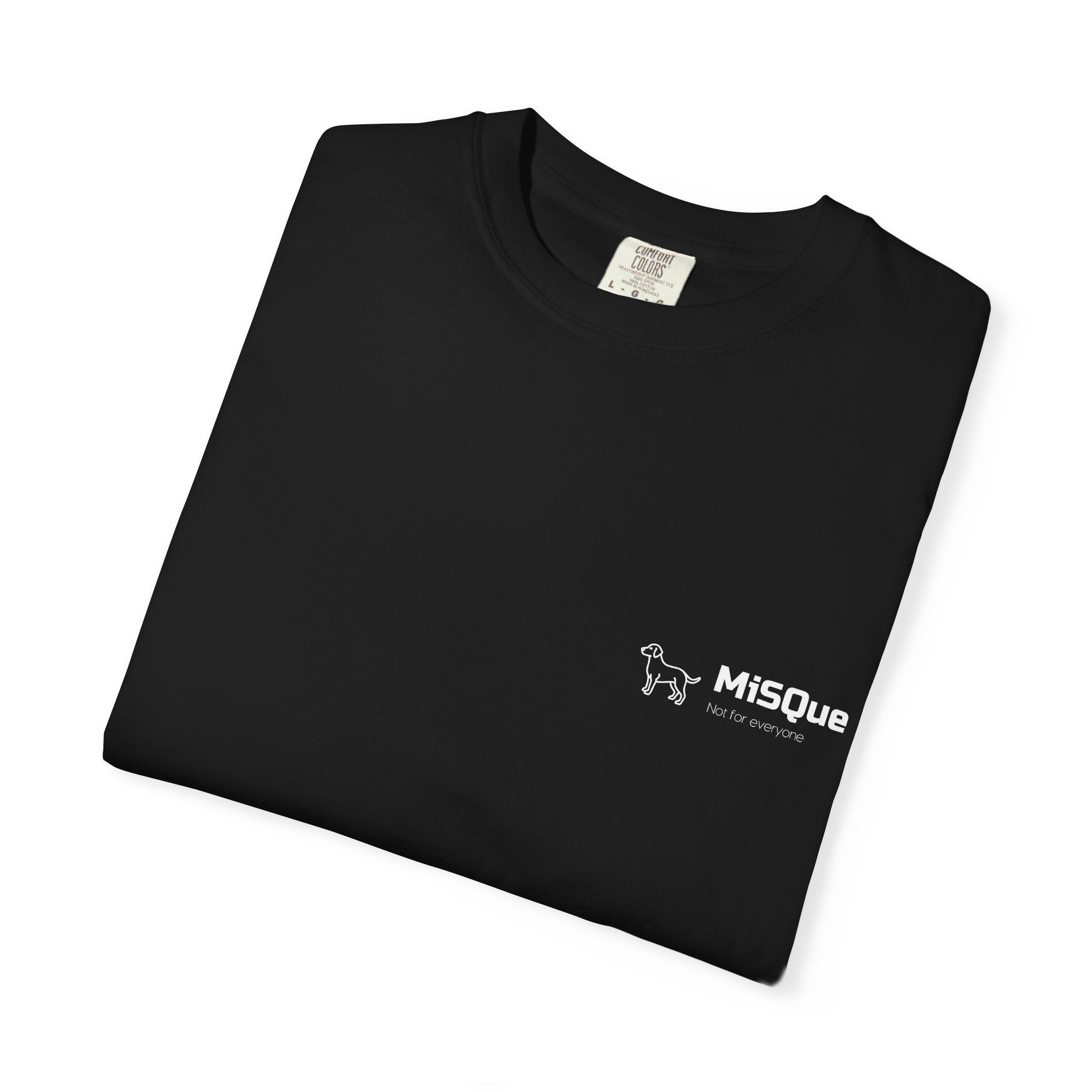 MiSQue The Horizon T-shirt chest logo detail in black