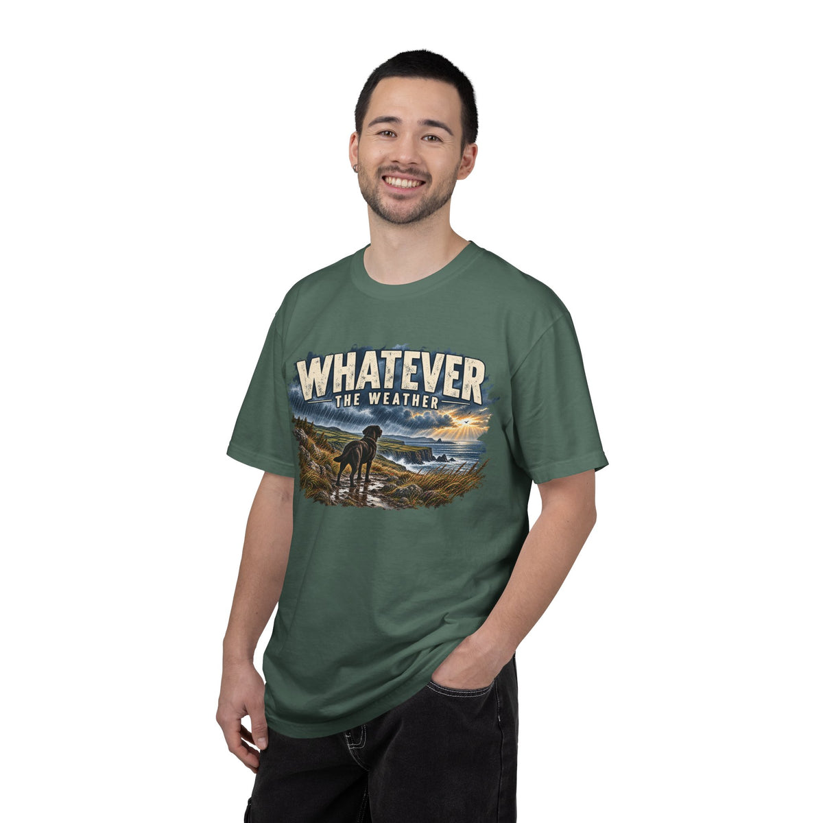 MiSQue Walk First — Whatever the Weather Labrador T-Shirt