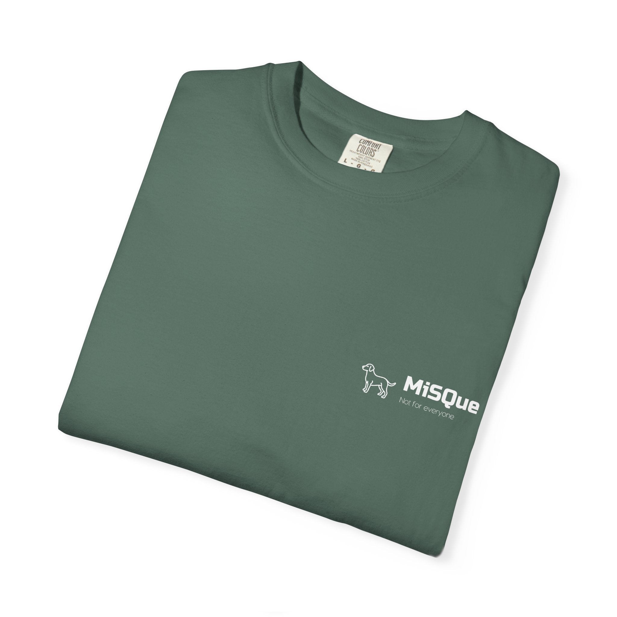 MiSQue The Horizon T-shirt chest logo detail in green