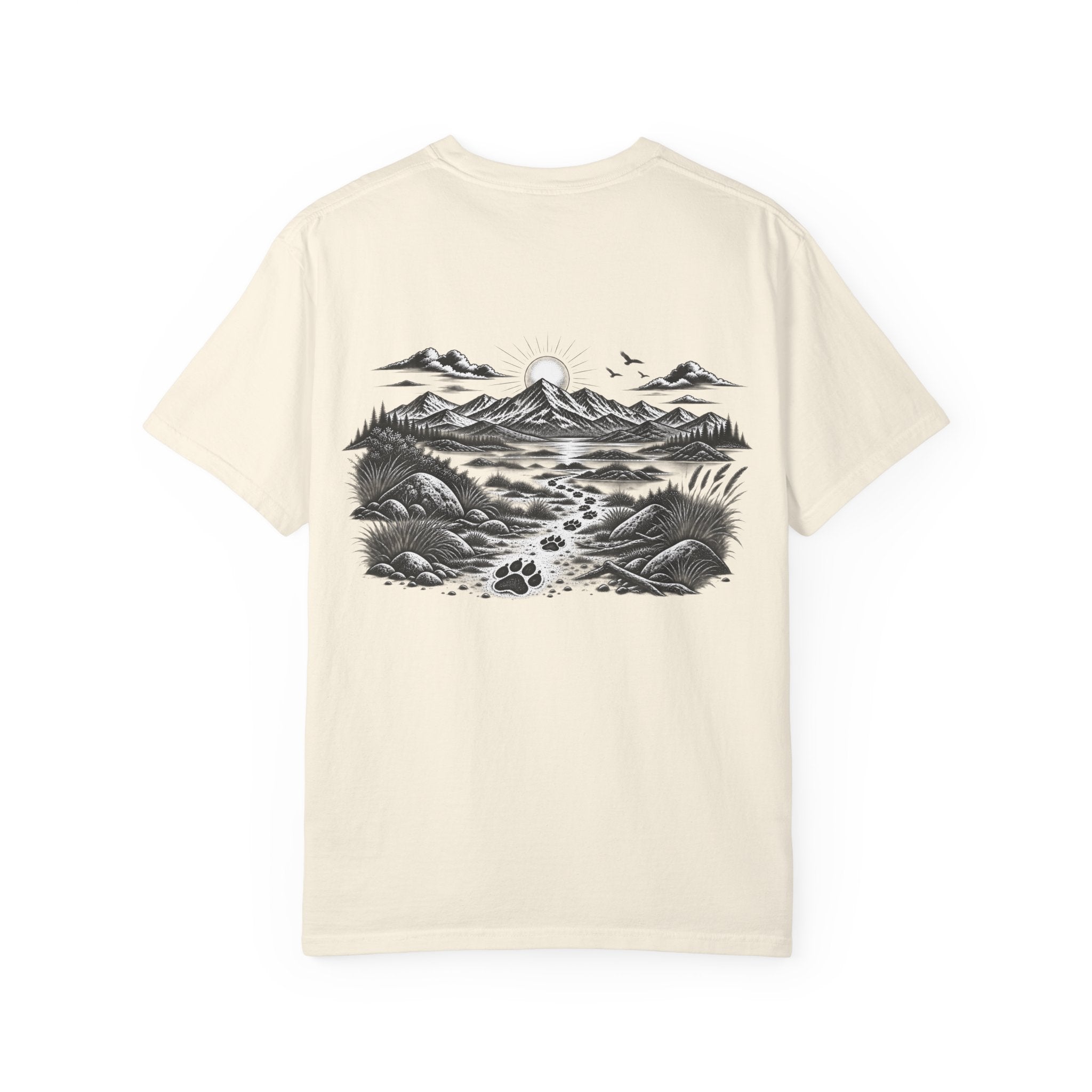 MiSQue The Trail T-shirt with mountain path artwork