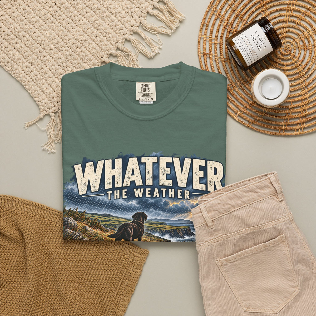 MiSQue Walk First — Whatever the Weather Labrador T-Shirt