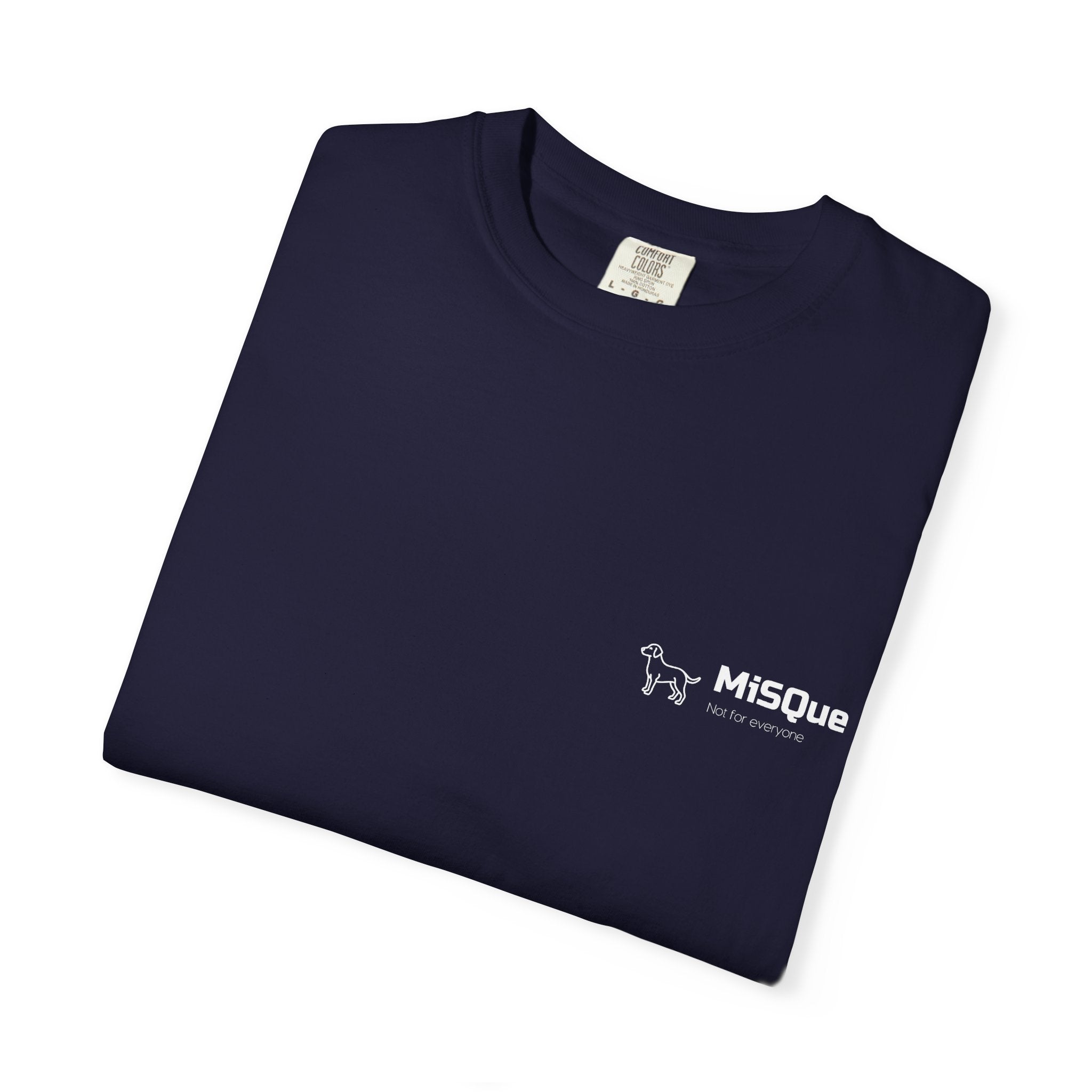 MiSQue The Horizon T-shirt chest logo detail in navy