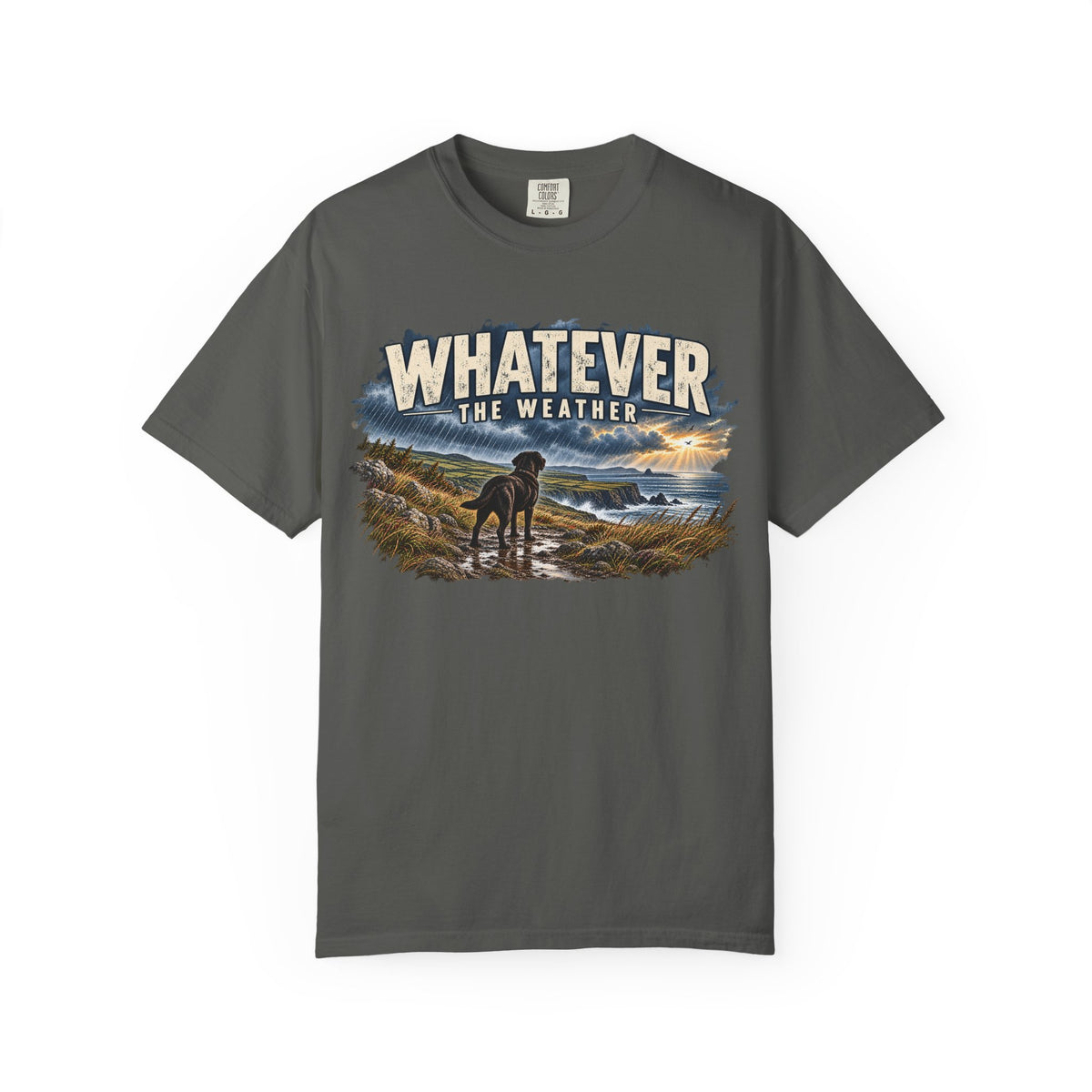 MiSQue Walk First — Whatever the Weather Labrador T-Shirt