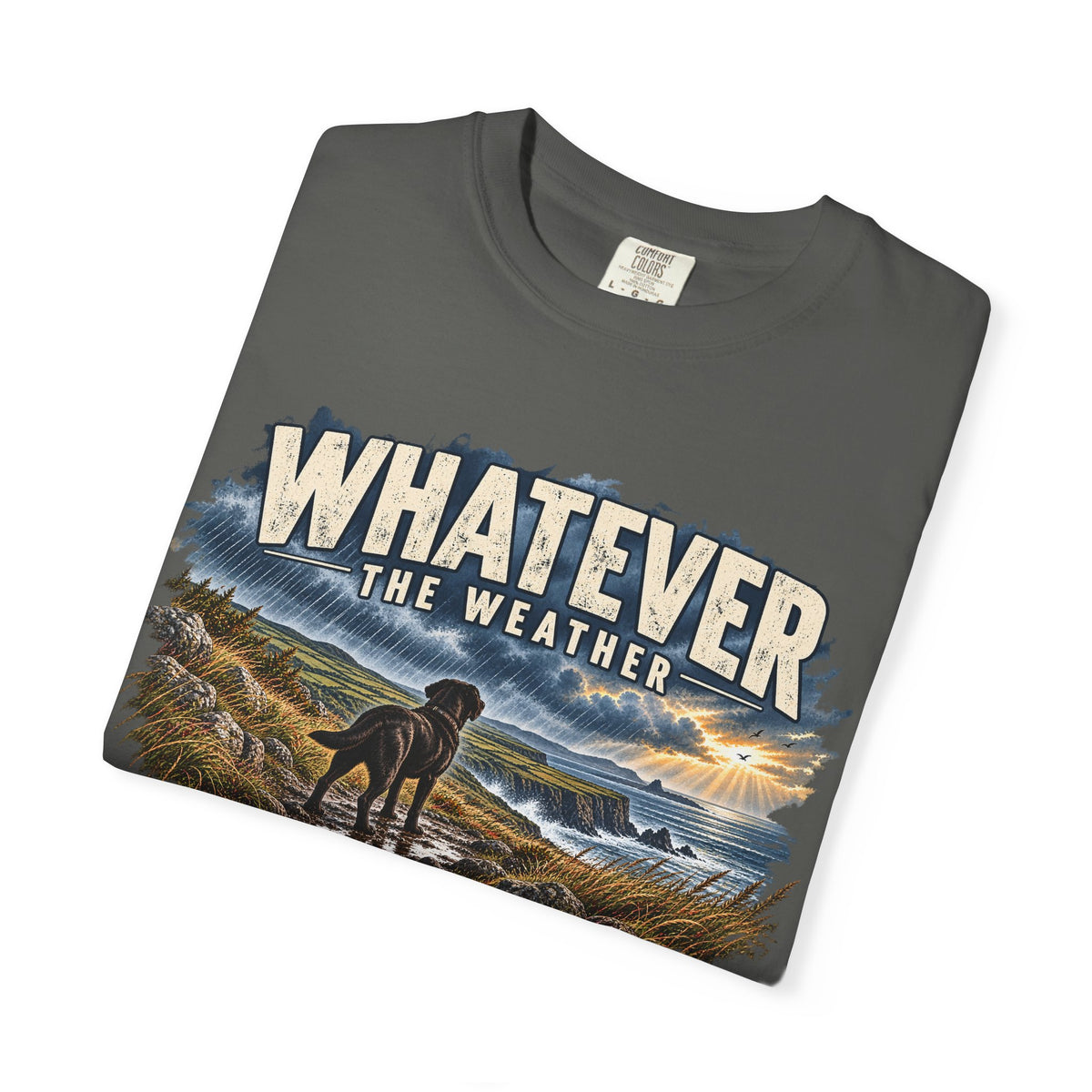 MiSQue Walk First — Whatever the Weather Labrador T-Shirt